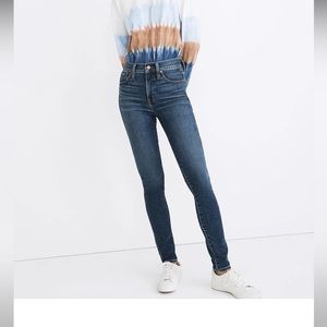 MADEWELL 10” high rise skinny jeans 27 Cordell wash heatrich cashmere